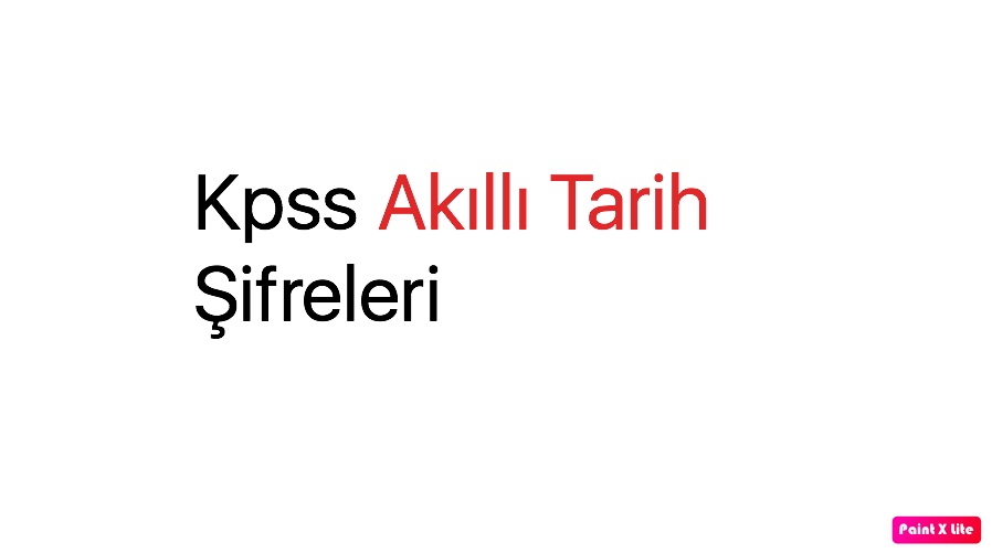 Kpss Akıllı Tarih Şifreleri