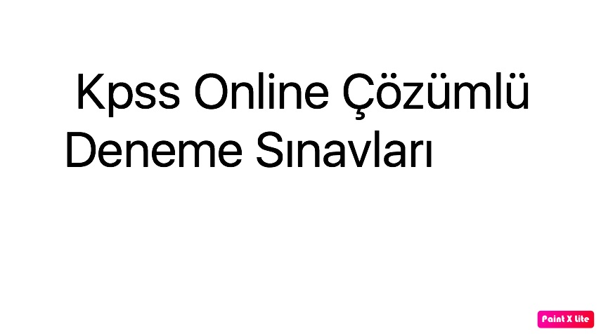 2020 Kpss Online Deneme Sınavları Çöz