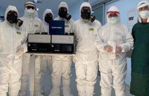 Diyarbakır'da Dünyada ilk defa Türk ışını tedavisi uygulandı.