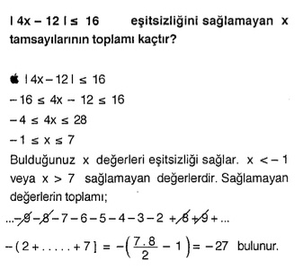 kpss matematik basit eşitsizlik sorusu