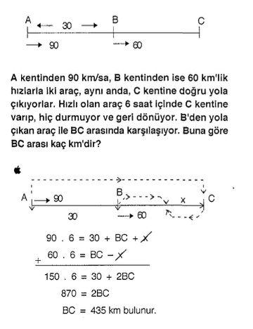 kpss matematik yol saat hız problemi sorusu