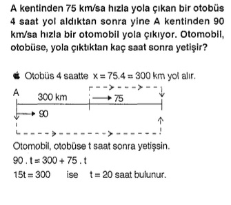 kpss matematik yol saat problemi sorusu