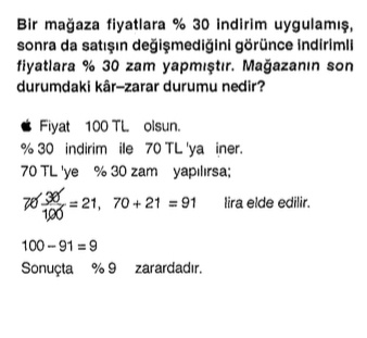 kpss matematik yüzde  faiz problemi sorusu