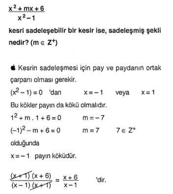 matematik çarpanlara ayırma soru