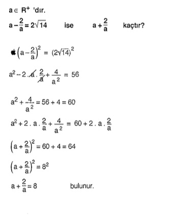 matematik köklü sayılar deneme