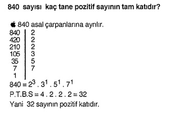 matematik ppzitif bölenler soru